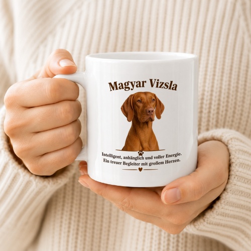 Tasse »Magyar Vizsla – treuer Begleiter«