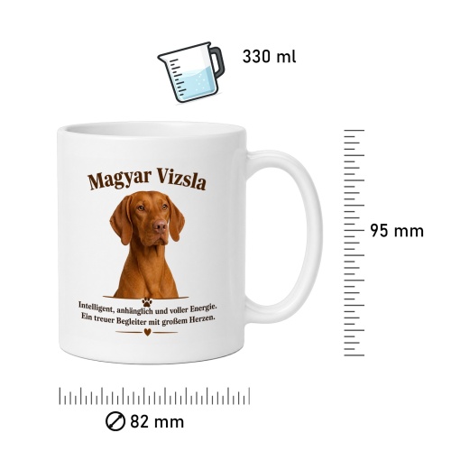 Tasse »Magyar Vizsla – treuer Begleiter«
