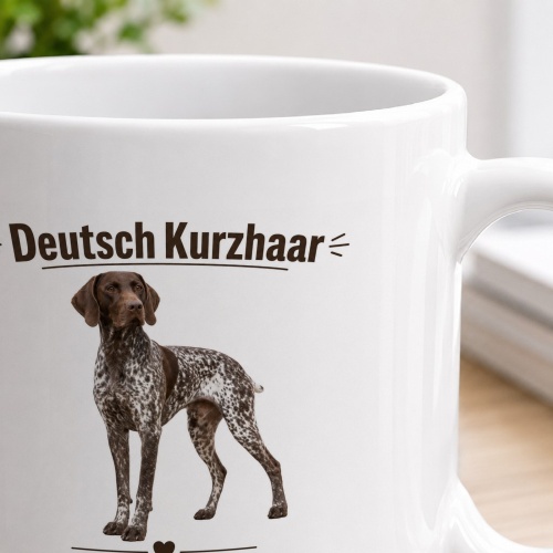 Tasse »Deutsch Kurzhaar – Intelligent, treu & aktiv«