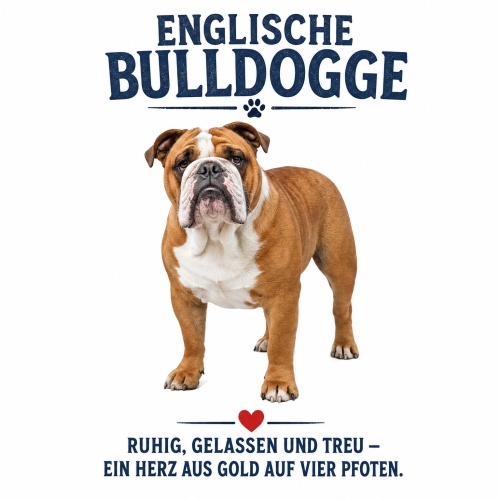 Tasse »Englische Bulldogge – Ruhig, gelassen...