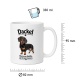Tasse »Dackel – Klein an Größe, groß im Herzen.«