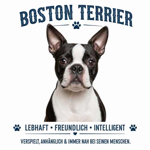 Tasse »Boston Terrier – Lebhaft, freundlich,...
