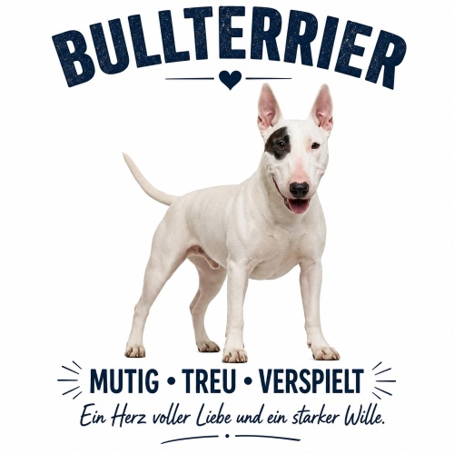 Tasse »Bullterrier – Mutig • Treu •...