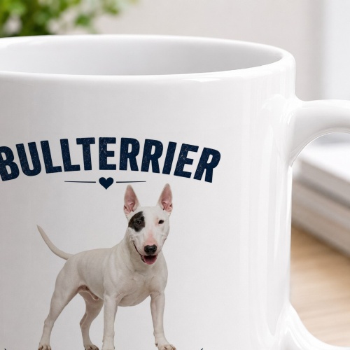 Tasse »Bullterrier – Mutig • Treu • Verspielt«