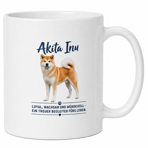 Tasse »Akita Inu – loyal &...
