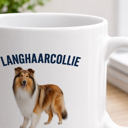 Tasse »Langhaarcollie – Intelligent, treu, sensibel«