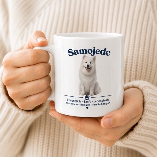Tasse »Samojede – freundlich & lebensfroh«