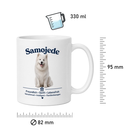 Tasse »Samojede – freundlich & lebensfroh«