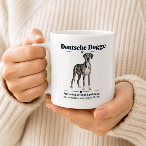 Tasse »Deutsche Dogge – sanfte Riesen mit Herz«