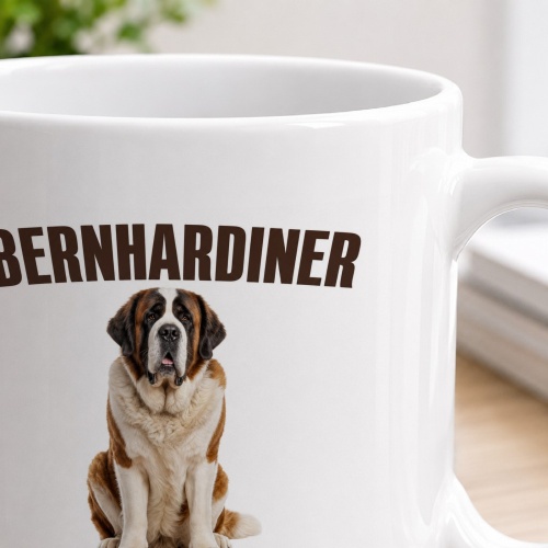 Tasse »Bernhardiner – Sanftmütig. Treu. Geduldig.«