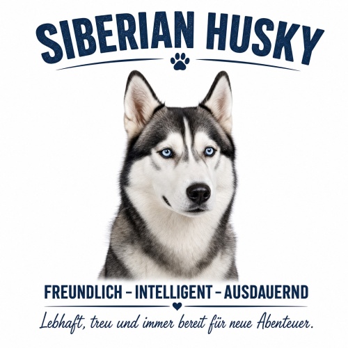 Tasse »Siberian Husky – Freundlich,...