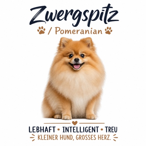 Tasse »Zwergspitz / Pomeranian – Kleiner...