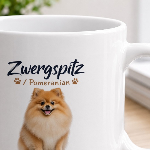 Tasse »Zwergspitz / Pomeranian – Kleiner Hund, großes Herz«