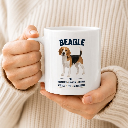 Tasse »Beagle – freundlich & treu«