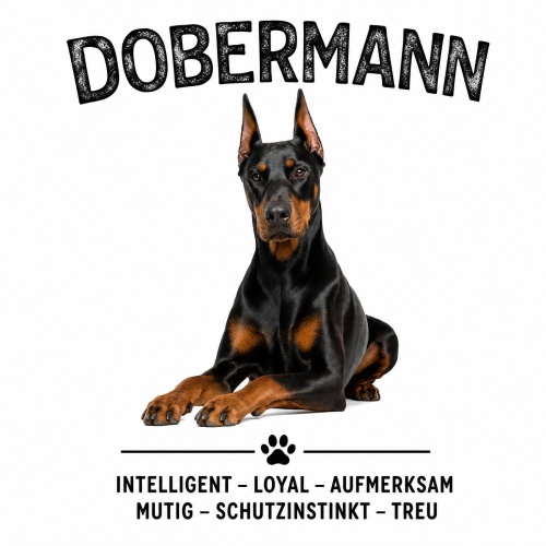 Tasse »Dobermann – Intelligent, Loyal,...