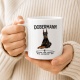 Tasse »Dobermann – Intelligent, Loyal, Mutig«