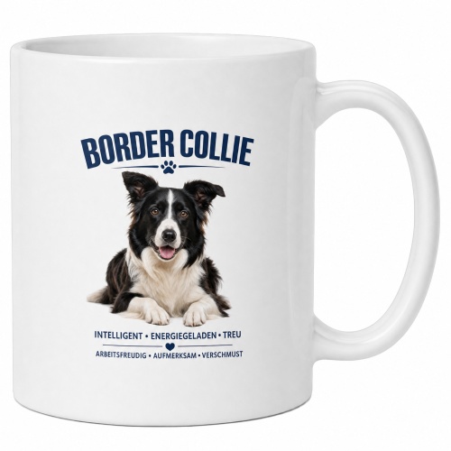 Tasse »Border Collie – Charakterstark &...