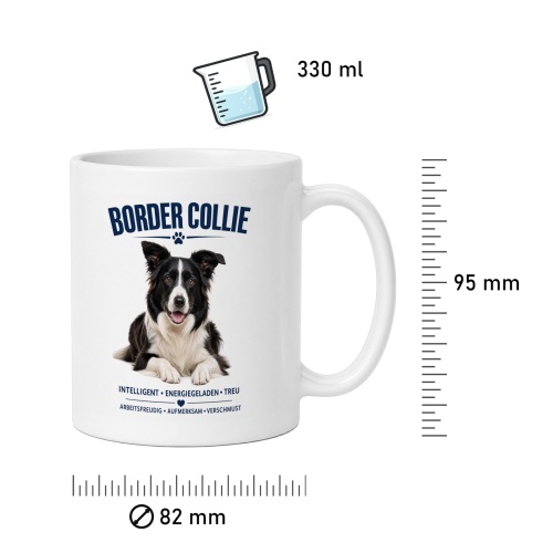 Tasse »Border Collie – Charakterstark & treu«