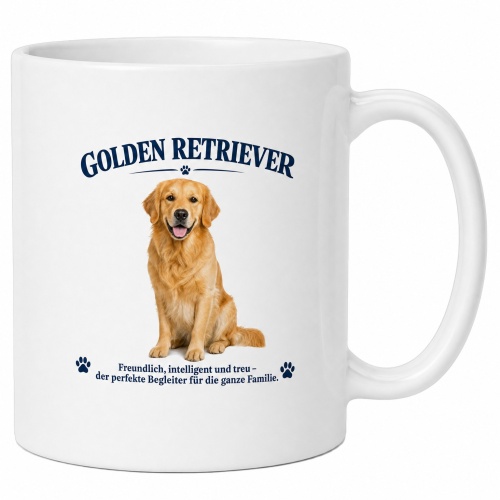 Tasse »Golden Retriever – Freundlich,...