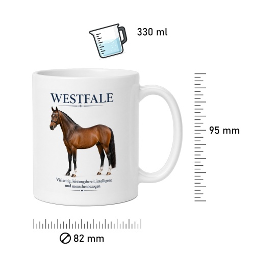 Tasse »Westfale – vielseitig & intelligent«