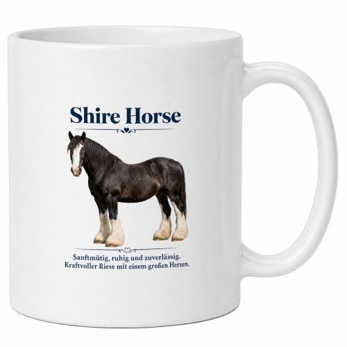 Tasse »Shire Horse – sanftmütiger...
