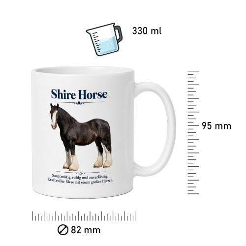 Tasse »Shire Horse – sanftmütiger Riese«