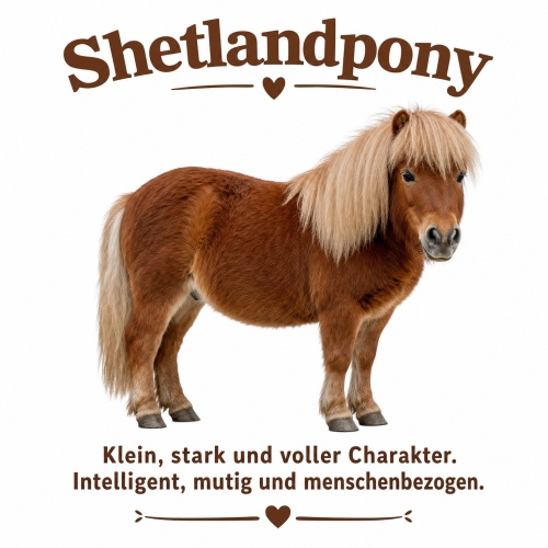 Tasse »Shetlandpony – klein, stark,...