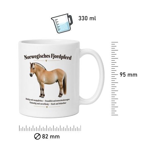 Tasse »Norwegisches Fjordpferd«