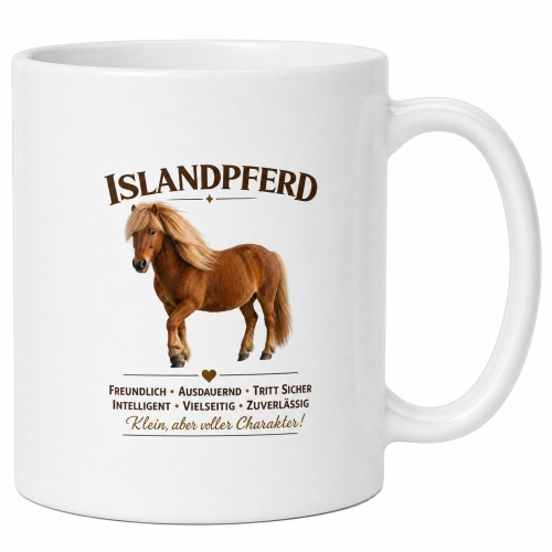 Tasse »Islandpferd – klein, aber voller...