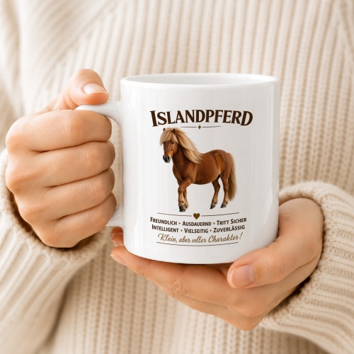 Tasse »Islandpferd – klein, aber voller Charakter!«