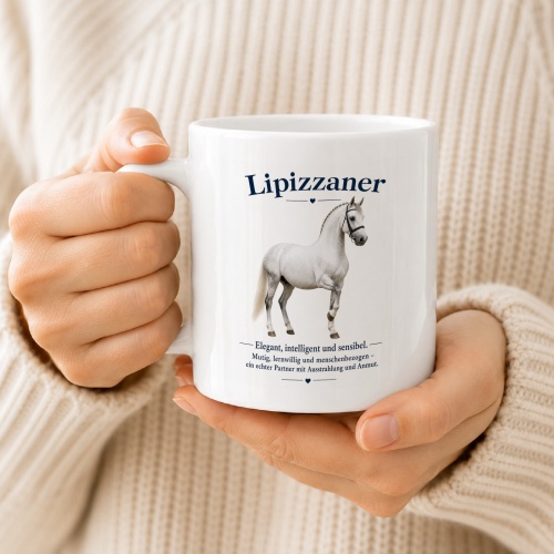 Tasse »Lipizzaner – elegant, intelligent, sensibel«