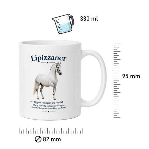 Tasse »Lipizzaner – elegant, intelligent, sensibel«