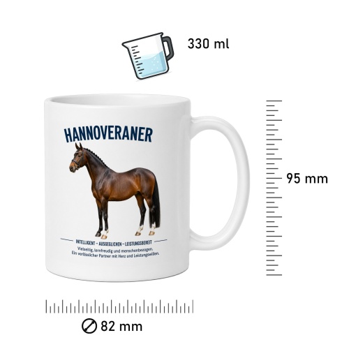 Tasse »Hannoveraner – Intelligent & ausgeglichen«