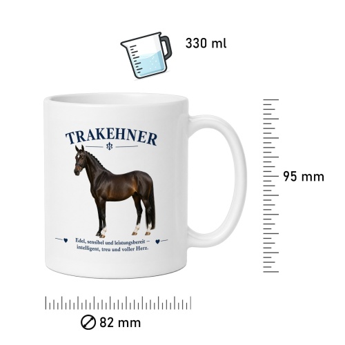 Tasse »Trakehner – edel, sensibel & leistungsbereit«