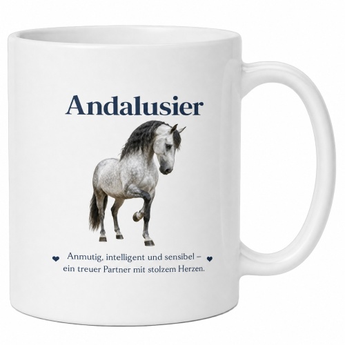 Tasse »Andalusier – Anmutig & treu«