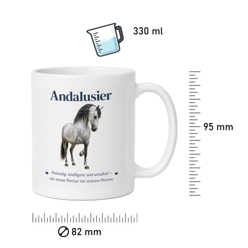 Tasse »Andalusier – Anmutig & treu«