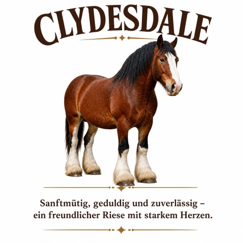 Tasse »Clydesdale – sanftmütig &...