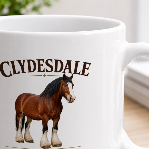 Tasse »Clydesdale – sanftmütig & stark«