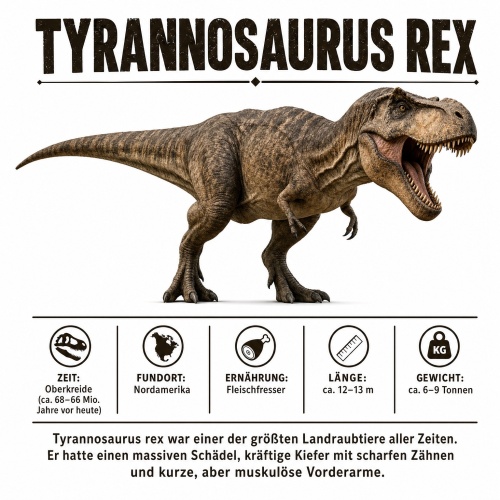 Tasse »Tyrannosaurus Rex – Dino-Wissen«