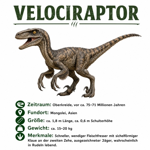 Tasse »Velociraptor Dinosaurier«