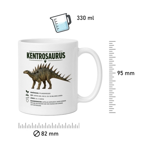 Tasse »Kentrosaurus Dino-Wissen«