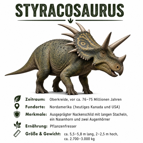 Tasse »Styracosaurus Dino-Wissen«