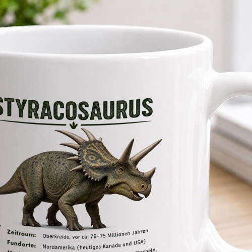 Tasse »Styracosaurus Dino-Wissen«