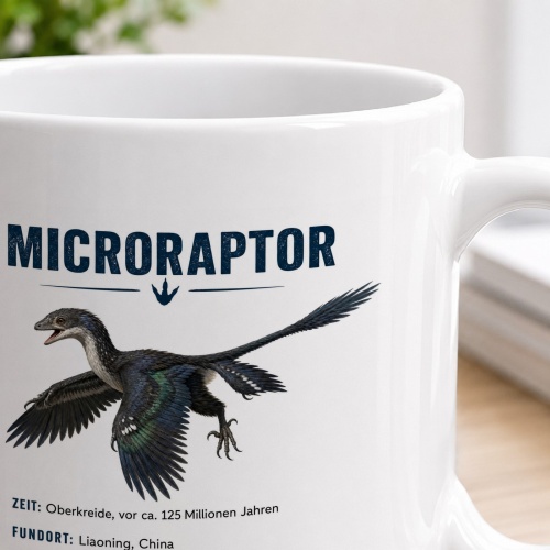 Tasse »Microraptor – Urzeit-Dinosaurier«