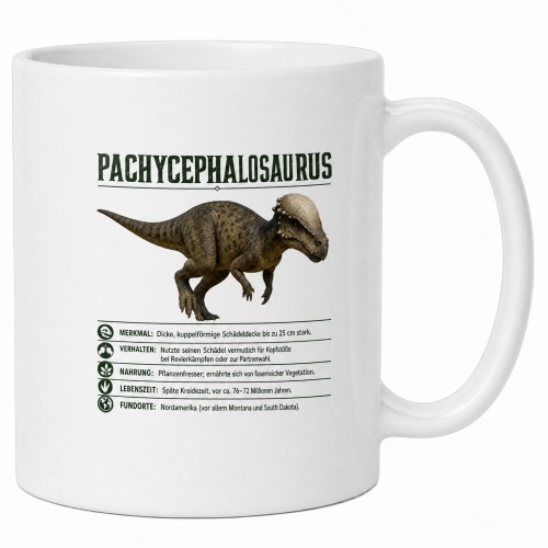 Tasse »Pachycephalosaurus Dinosaurier«