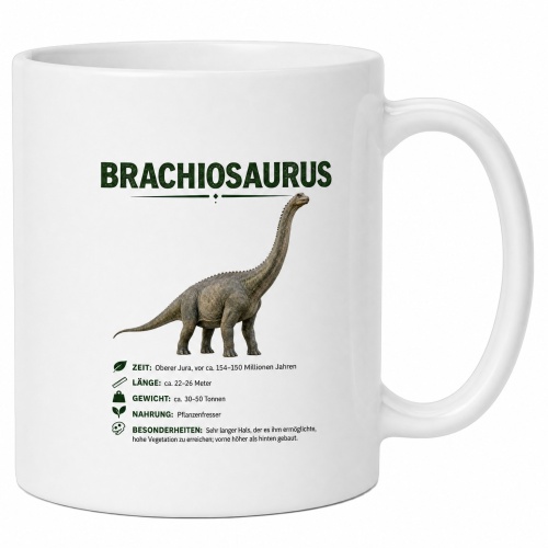 Tasse »Brachiosaurus Dino-Wissen«