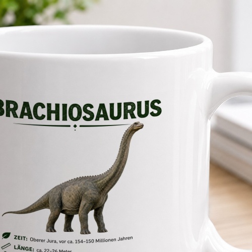 Tasse »Brachiosaurus Dino-Wissen«