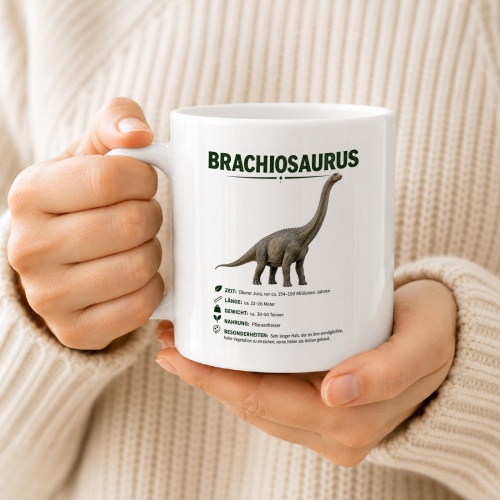 Tasse »Brachiosaurus Dino-Wissen«