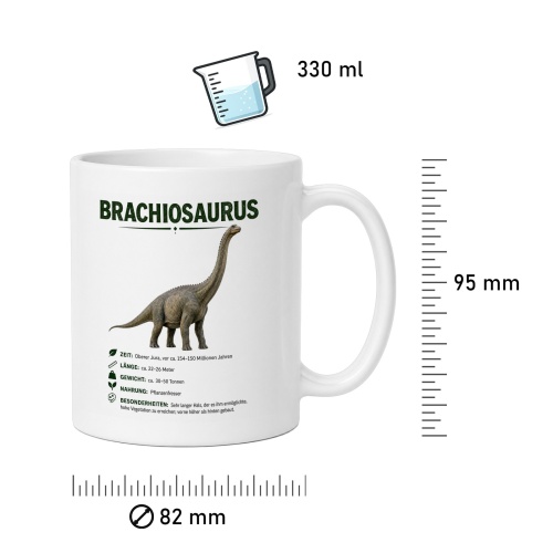 Tasse »Brachiosaurus Dino-Wissen«