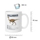 Tasse »Gallimimus – Dinosaurier Info«
